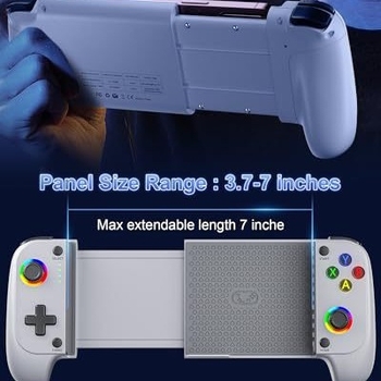 Безжичен геймпад за мобилни устройства и Switch – USB-C, вибрация, сензорен контрол, мултифункционален