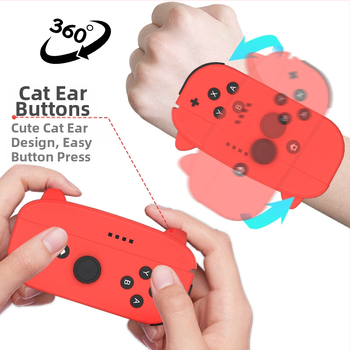 Λουρί καρπού για Nintendo Switch - AKSW-197, 2 τεμ., Υλικό PC, 120 g