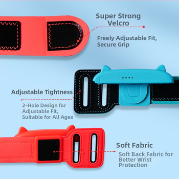 Λουρί καρπού για Nintendo Switch - AKSW-197, 2 τεμ., Υλικό PC, 120 g