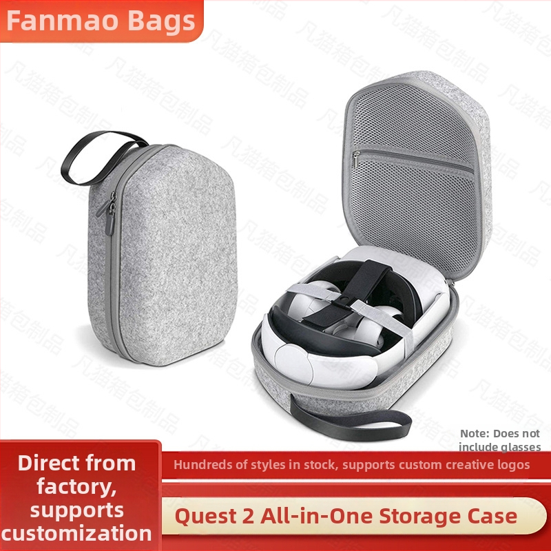 EVA úložný box na VR okuliare pre Oculus Quest 2 — švy s horúcim tlačením, vodotesný dizajn, prispôsobenie k dispozícii