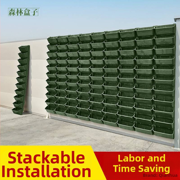 Πλαστικό φυτό-δοχείο τοίχου για κάθετο πρασίνισμα – κουτί φύτευσης για πράσινο τοίχο, αγροτικό στυλ