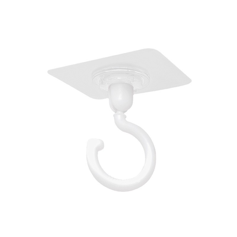 Lubų pasukamas kabliukas, plastikinis, viengubas kabliukas, modernus minimalistinis stilius, 3 kg apkrova, prekės ženklas WU