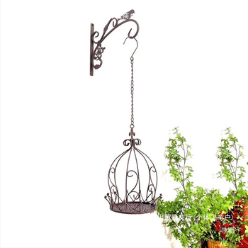 Κρεμαστό στηριγμα κρεμάστρας καλαθιού λουλουδιών από σίδερο, αμερικανικό αγροτικό στιλ, μπαλκόνι κήπος, ρετρό σχεδίαση; Κωδικός προϊόντος Th%sdsd%hlznlohlznsd; Υλικό: Πλαστικό/ρητίνη; Κατηγορία: Κατασκευές από ρητίνη