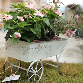 Γλάστρα από σφυρήλατο σίδερο με βάση δαπέδου, αγροτικό στυλ διακοσμητικό για οικιακή καλλιέργεια κήπων