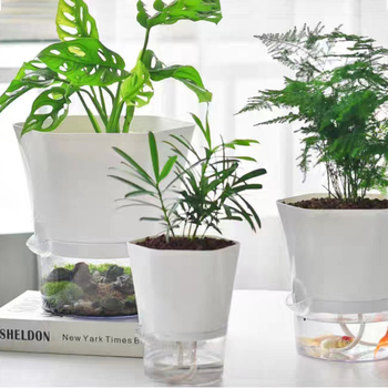 Κοντέινερ Ελέγχου Ριζών, Πλαστικός Γλάστρα Γραφείου Με Αυτοπότισμα, Κορεάτικου Στυλ