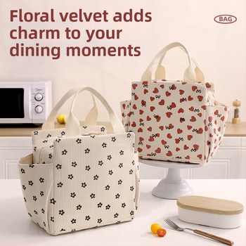 Bei Lian kordūrinė kvadratinė izoliuojanti pietų krepšys, talpa 6,5 L, nešiojamas ir sulankstomas