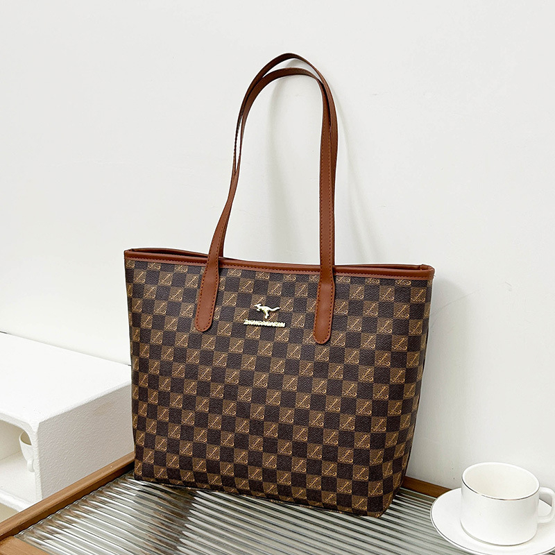 Unisex PU bőrhatású tote táska cipzárral, nylon belső bélés, belső telefontok, köztes réteg, vízszintes négyszögletes forma