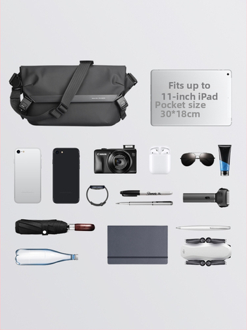 Ανδρική Τσάντα Ώμου MARK RYDEN, Αστικός Μινιμαλισμός, Υλικό Oxford, Εσωτερικό Πολυεστέρας, Μονόχρωμο Σχέδιο, Ανεκτική στη Φθορά, Καθημερινή Χρήση