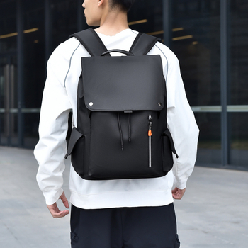 Ανδρική τσάντα πλάτης από νάιλον, 20–35L, κατάλληλη για 14 ιντσών φορητό, αστικός μινιμαλιστικός σχεδιασμός, καμπύλοι ιμάντες ώμου