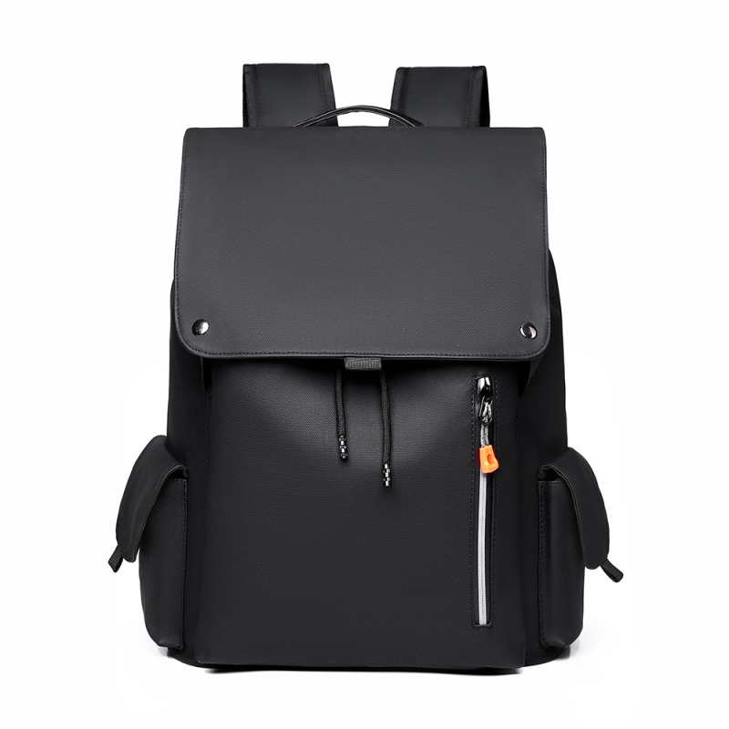 Férfi nylon hátizsák laptophoz, 20–35L, 14 hüvelykes laptophoz, városi minimalist stílus, ívelt vállpántok