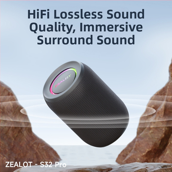 Hordozható Bluetooth hangszóró beépített mélynyomóval kültéri használatra - 16W, 100 Hz-20 kHz, SNR ≥75 dB, IPx3, beépített akkumulátor 2000-4000 mAh