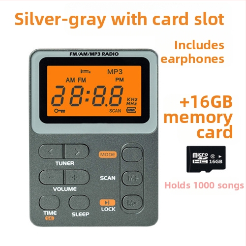 Μίνι ραδιόφωνο με MP3 player, ψηφιακός δέκτης FM/AM, μοντέλο JS-4202, μονοφωνικός ήχος, μπαταρία λιθίου