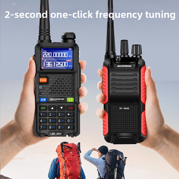 Baofeng UV-5R BF-5RH/M Ασύρματο ραδιόφωνο με οθόνη, ζώνες συχνοτήτων 136–174/400–520 MHz, 5W, 128 κανάλια, εμβέλεια 1,5–3 χλμ