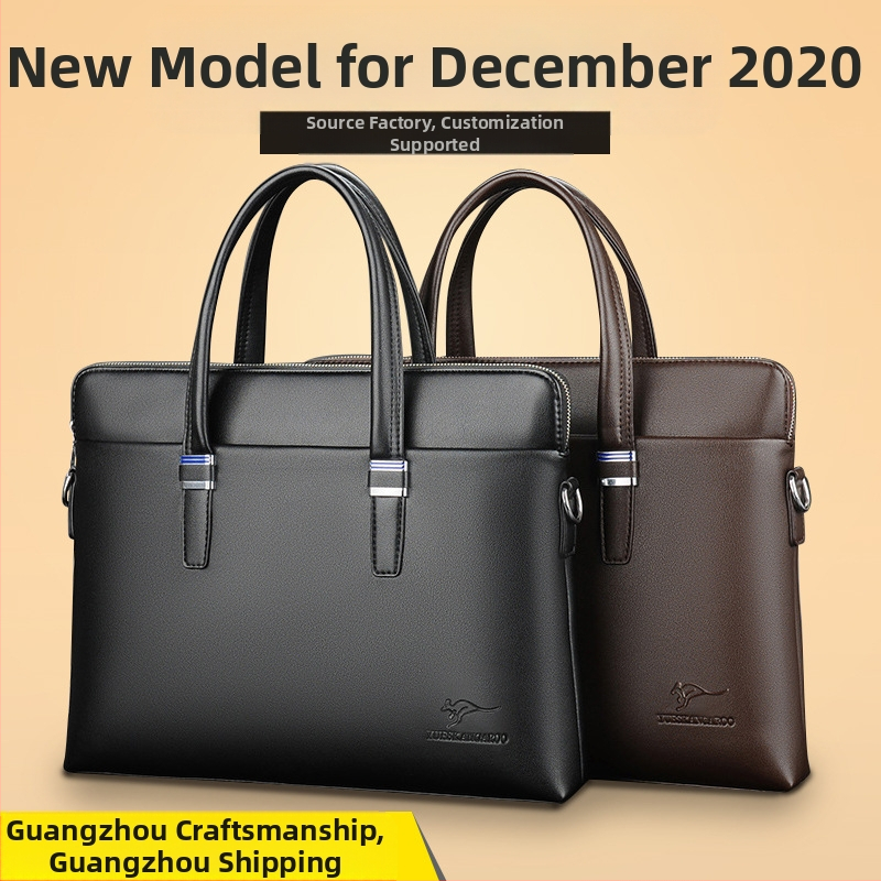 Barton WA109 vízálló PU bőr laptop vállon átívelő táska üzleti utazásokhoz