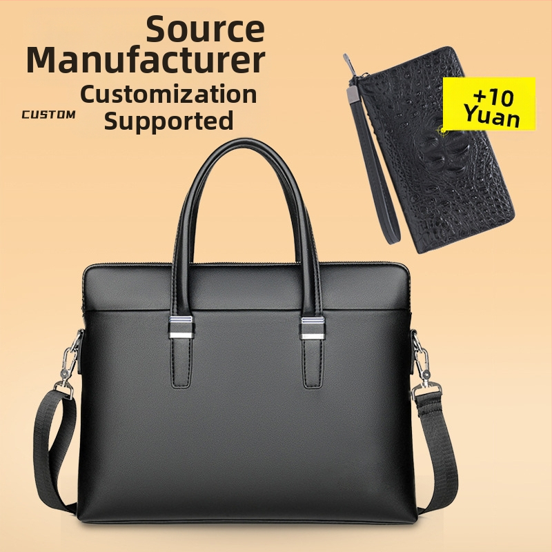 Чанта Barton WA109 за лаптоп: водоустойчива PU кожа, бизнес чанта през рамо за делови пътувания
