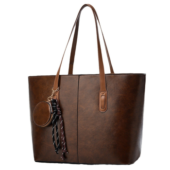 PU Τσάντα Tote, Αστικός Απλός Στυλ, Κλείσιμο με Φερμουάρ, Οριζόντιο Τετράγωνο Σχήμα, Εσωτερικές Θήκες για Τηλέφωνο/Ταυτότητα/Φερμουάρ