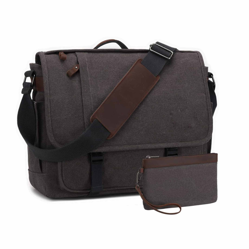 Τσάντα crossbody για επιχειρηματικά ταξίδια, πολυεστέρας, αδιάβροχη, ανθεκτική, μονόχρωμο σχέδιο