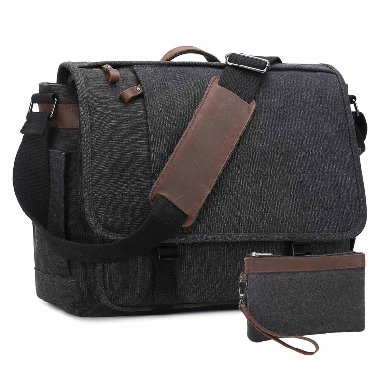 Τσάντα crossbody για επιχειρηματικά ταξίδια, πολυεστέρας, αδιάβροχη, ανθεκτική, μονόχρωμο σχέδιο