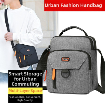 Мъжка презрамкова чанта - уличен стил; оксфордска тъкан; подплата полиестер; водоустойчива; анти-крадба