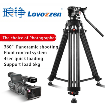 Lovozzen LDV-E01 Τρίποδο Γάμου για Φωτογράφηση με Υδραυλικό PTZ, Αλουμινίου Κράμα, 3 Τμήματα, Μέγιστο Φορτίο 10 kg, Ύψος 180 cm, Με Πλάκα Γρήγορης Απελευθέρωσης