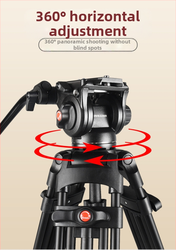Lovozzen LDV-E01 Τρίποδο Γάμου για Φωτογράφηση με Υδραυλικό PTZ, Αλουμινίου Κράμα, 3 Τμήματα, Μέγιστο Φορτίο 10 kg, Ύψος 180 cm, Με Πλάκα Γρήγορης Απελευθέρωσης