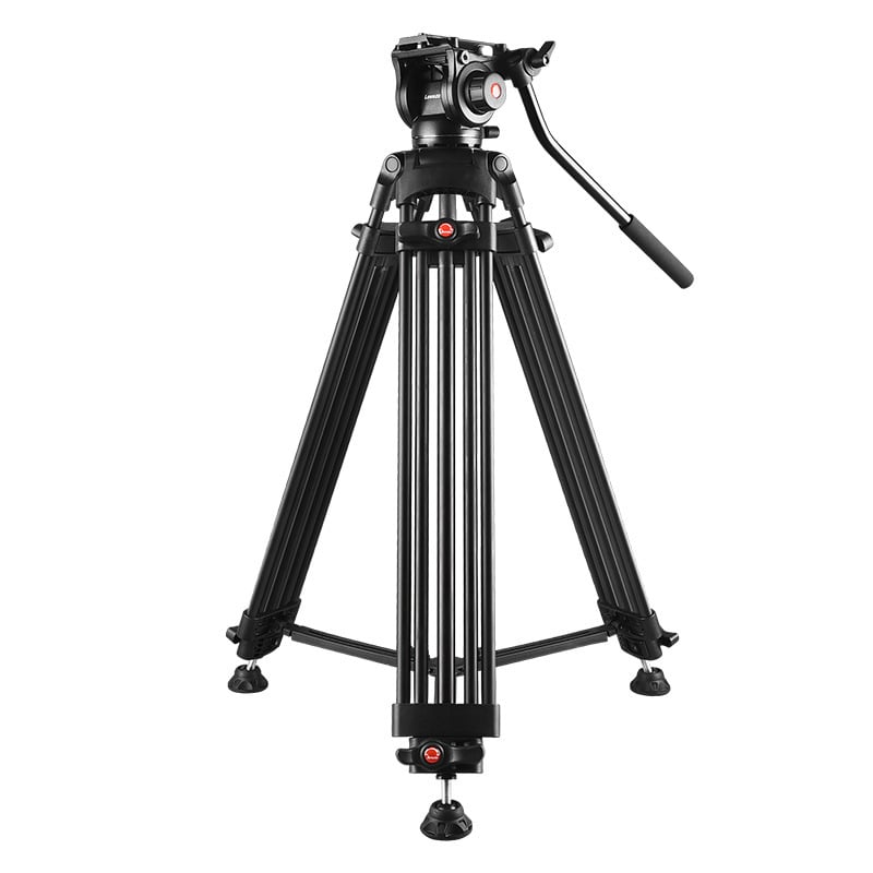 Lovozzen LDV-E01 Τρίποδο Γάμου για Φωτογράφηση με Υδραυλικό PTZ, Αλουμινίου Κράμα, 3 Τμήματα, Μέγιστο Φορτίο 10 kg, Ύψος 180 cm, Με Πλάκα Γρήγορης Απελευθέρωσης