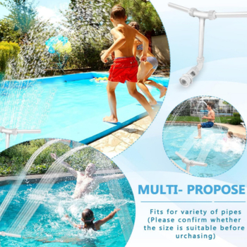 Φουσκωτή πισίνα με καταρράκτη, ψεκαστήρα και κεφαλή ντους για παιδικό εξωτερικό διακοσμητικό — PVC, μοντέλο 20230801, για κολύμβηση και βαδίσματα σε ρηχά νερά