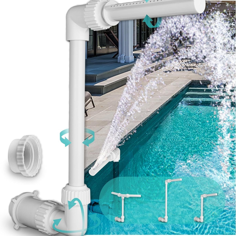 Φουσκωτή πισίνα με καταρράκτη, ψεκαστήρα και κεφαλή ντους για παιδικό εξωτερικό διακοσμητικό — PVC, μοντέλο 20230801, για κολύμβηση και βαδίσματα σε ρηχά νερά