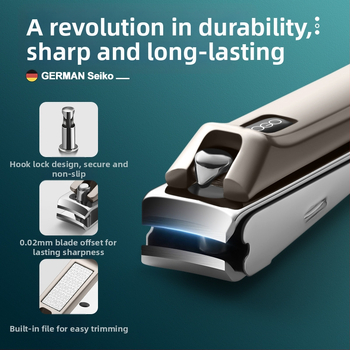 BTCLNTOS κοπτης νυχιών, σχεδίαση κατά του πιτσιλίσματος, επίπεδο στόμιο, χάλυβας άνθρακα και κράμα ψευδαργύρου-αλουμινίου