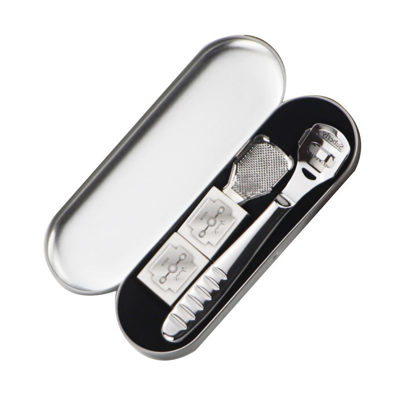 Μαχαίρί περιποίησης ποδιών από ανοξείδωτο ατσάλι με φινίρισμα καθρέφτη; οβάλ άκρη; συσκευασία 500 τεμάχια; μη εισαγόμενο