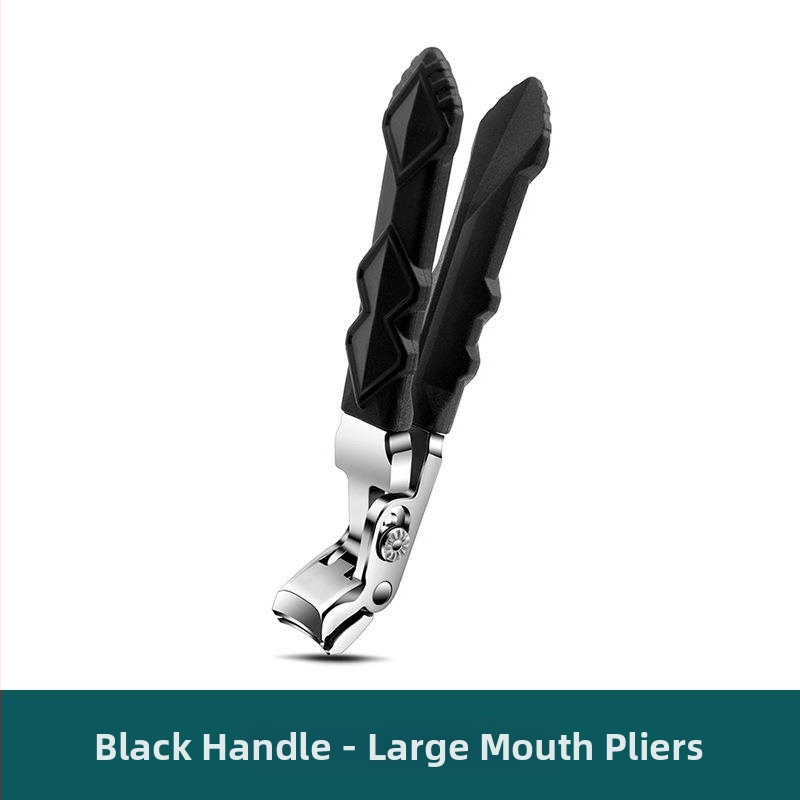 Kliešte na nechty s dlhým držadlom a ohnutou hlavou, nehrdzavejúca oceľ, veľký otvor, na manikúru a pedikúru