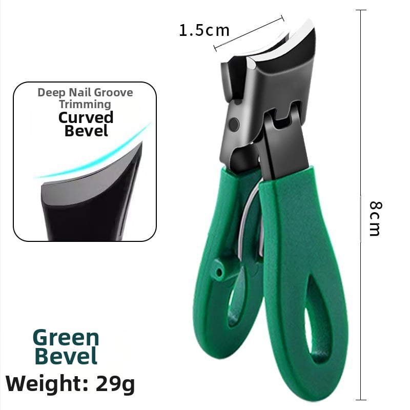 Клещи за нокти със скосено устие и голям отвор за премахване на мъртвата кожа, стоманен инструмент за маникюр.
