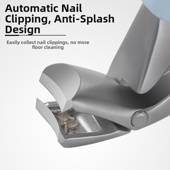 Ψαλίδι νυχιών με αγκώνας σχεδίαση, ανοξείδωτος χάλυβας, αντιστάγγιση, μεγάλο άνοιγμα, φορητό οικιακό μοντέλο