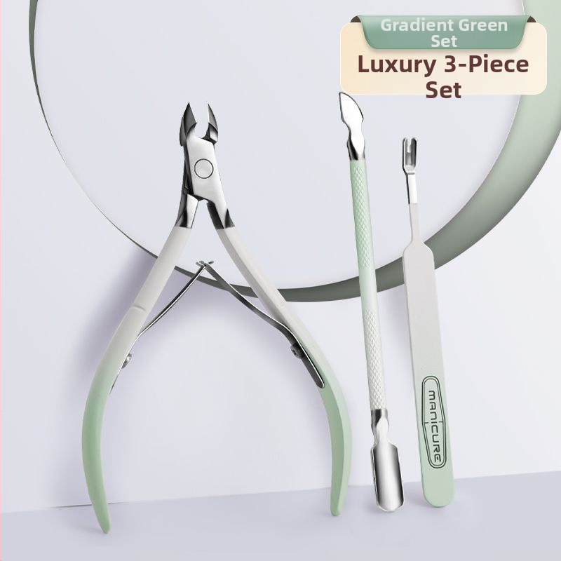 Комплект маникюрни инструменти: неръждаема стомана, ножици за мъртва кожа, нож за кожички, дърпач и файл за нокти – преносим домашен комплект от Tree on the cloud
