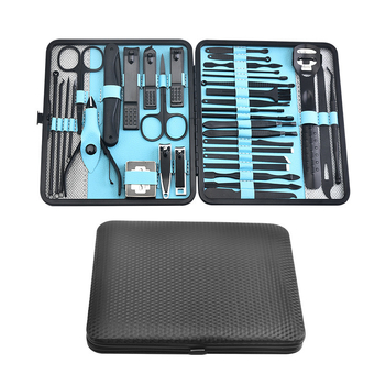 Σετ εργαλείων περιποίησης νυχιών για μανικιούρ και πεντικιούρ, 36 τεμάχια από ανοξείδωτο ατσάλι, φορητό για οικιακή χρήση, με ψαλίδι νυχιών για χέρια και πόδια, θήκη αποθήκευσης