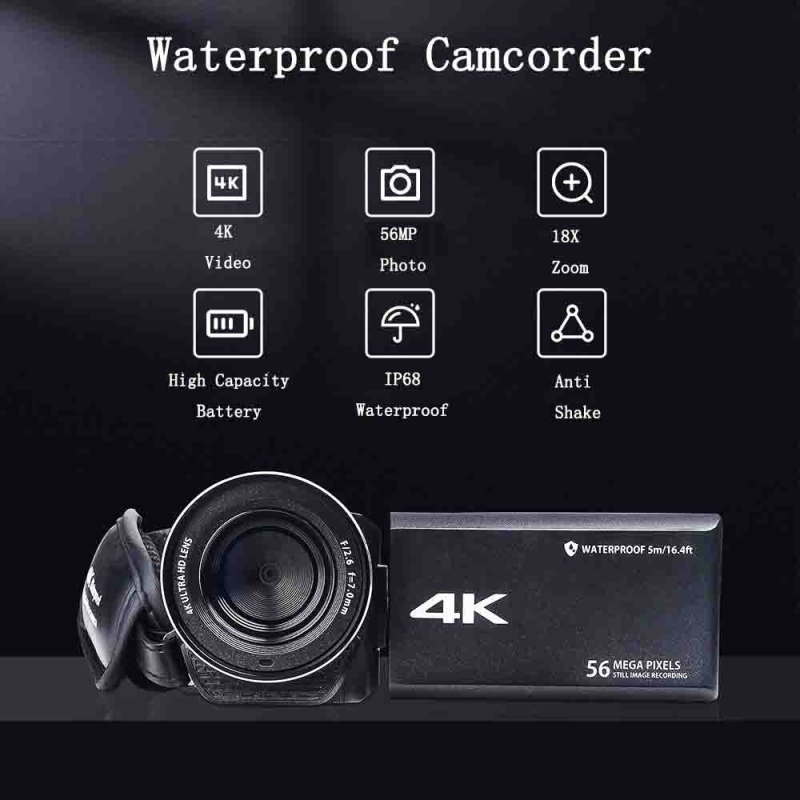 WP16 Minden egyben videokamera CMOS 1.3 MP szenzorral, elektronikus képstabilizálás, éjszakai felvétel, MicroSD tárhely, HDMI és USB 2.0 kimenet