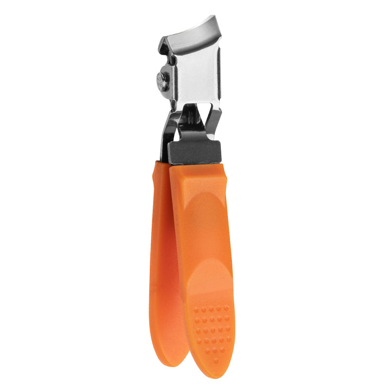 Clește de unghii cu gură înclinată și canal pentru unghii — plastic și oțel inoxidabil