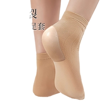 Μανσέτα φτέρνας – αντιτριβής προστασία ποδιού, 90–95% νάιλον, μονόχρωμο σχέδιο, μεσαίου ύψους κυλινδρικό, unisex