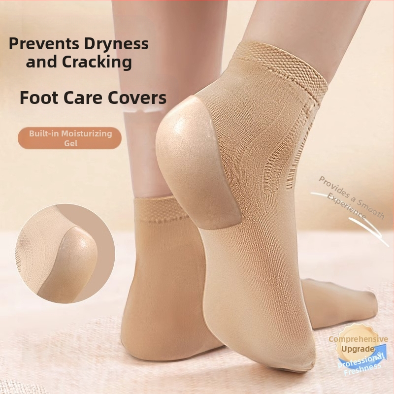 Μανσέτα φτέρνας – αντιτριβής προστασία ποδιού, 90–95% νάιλον, μονόχρωμο σχέδιο, μεσαίου ύψους κυλινδρικό, unisex