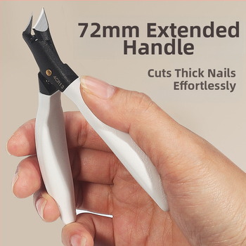 Κοπτης νυχιών με κεκλιμένο στόμιο και αυλάκι νυχιών – πλαστικό + ανοξείδωτο ατσάλι