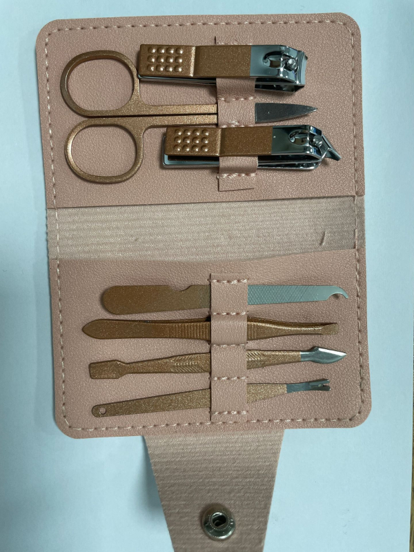 Комплект инструменти за подрязване на нокти • неръждаема стомана • 7-частен комплект • Марка Five Cows