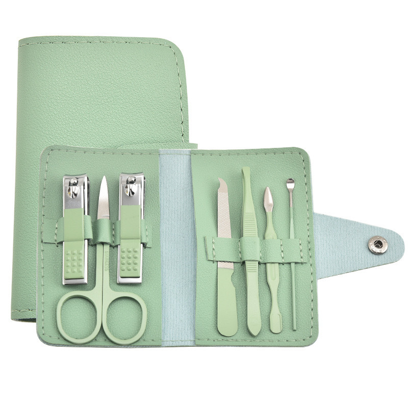 Комплект инструменти за подрязване на нокти • неръждаема стомана • 7-частен комплект • Марка Five Cows