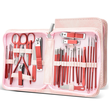 Комплект за подстригване на нокти – 30 части – неръждаема стомана – инструмент за маникюр