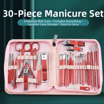 Σετ κοπτών νυχιών – 30 τεμάχια – ανοξείδωτο ατσάλι – κιτ εργαλείων μανικιούρ
