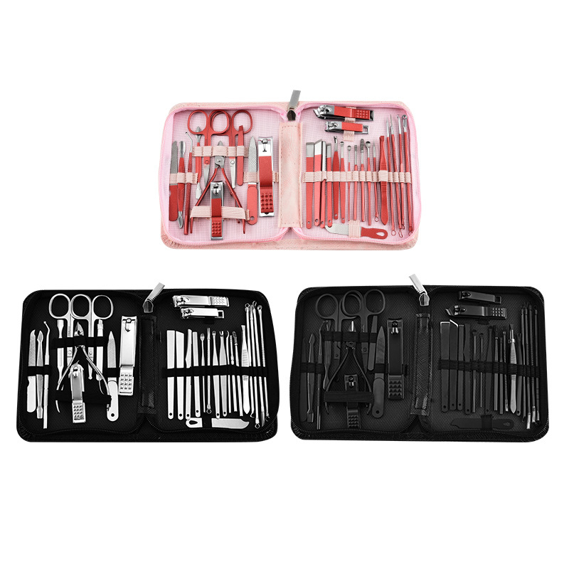 Комплект за подстригване на нокти – 30 части – неръждаема стомана – инструмент за маникюр