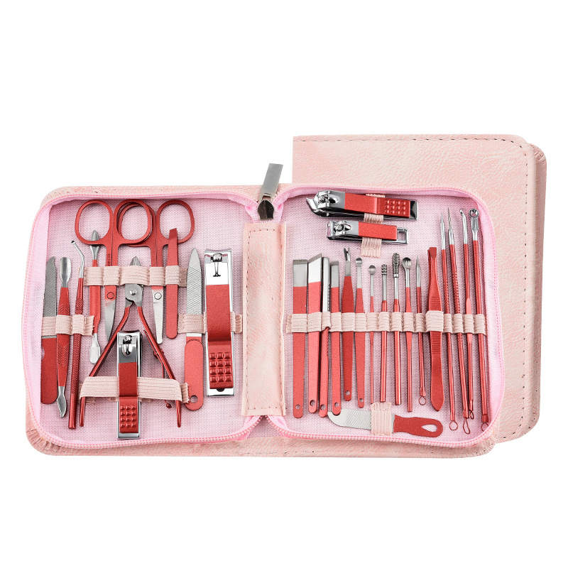 Комплект за подстригване на нокти – 30 части – неръждаема стомана – инструмент за маникюр