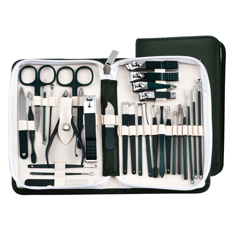 Комплект за подстригване на нокти – 30 части – неръждаема стомана – инструмент за маникюр