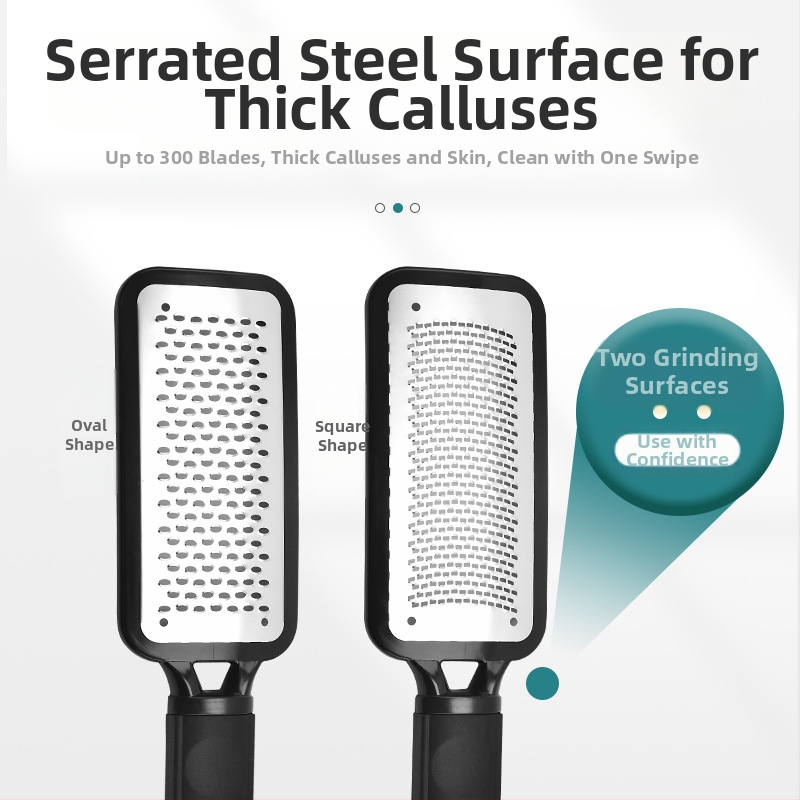 Педикюр файл за крак, квадратен, ABS + неръждаема стомана 304, опаковка 100 бр., Minnie