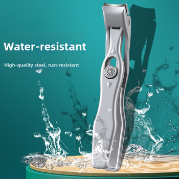 Σετ νυχιών από ανοξείδωτο ατσάλι με επίπεδη άκρη, φορητά νυχοκόπτες για πεντικιούρ, μεγάλο άνοιγμα, προστασία από πιτσιλίσματα