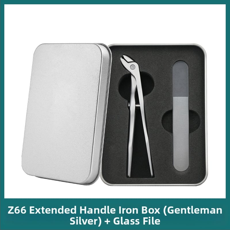 Портативен комплект за нокти от неръждаема стомана, с плосък връх, педикюрни клещи, голям отвор, антиразпръскване